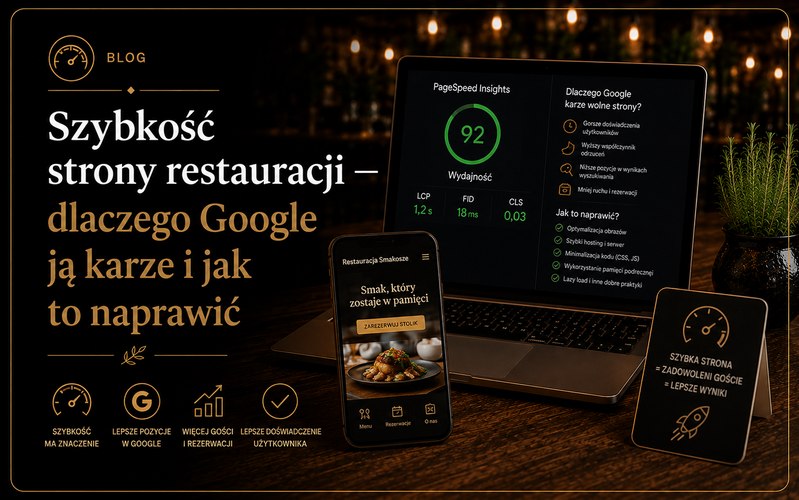 Szybkość strony restauracji 2026